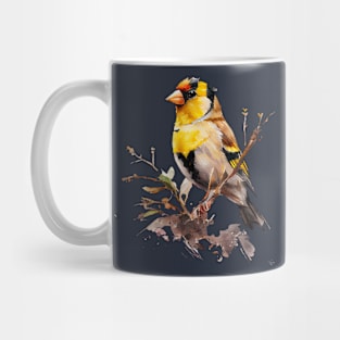 Goldfinch Bird On A Tree Mug